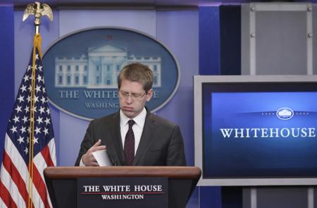 White House Press Secretary Jay Carney fed up frustrated