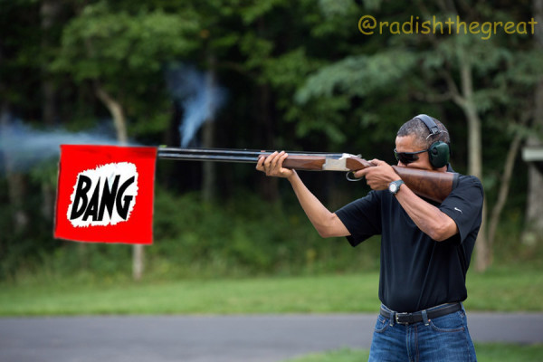 obama skeet bang flag