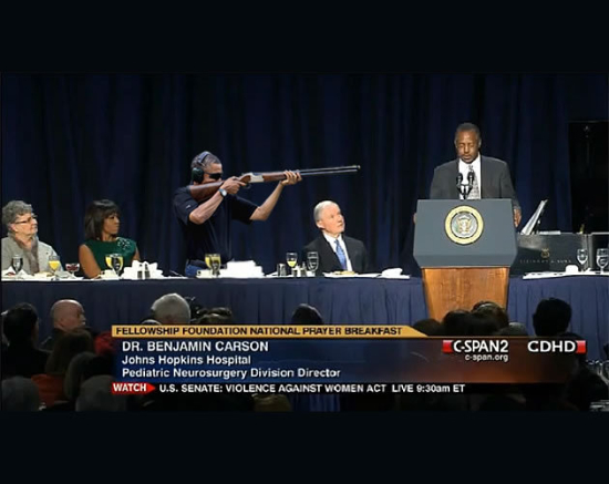 obama skeet shooting dr ben carson