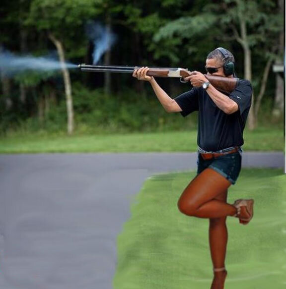 obama skeet lady legs