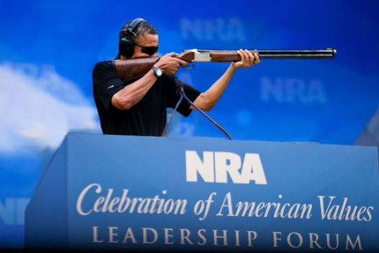 obama skeet shooting nra speech