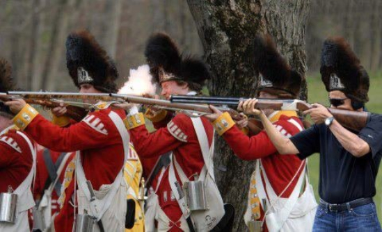 obama skeet shooting redcoats