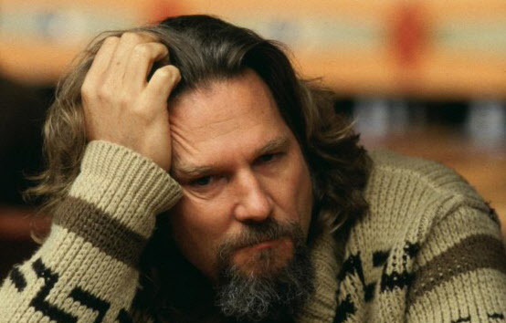 The Big Lebowski Bummed Upset Angry Sad Lonely Pensive Thoughtful Alone