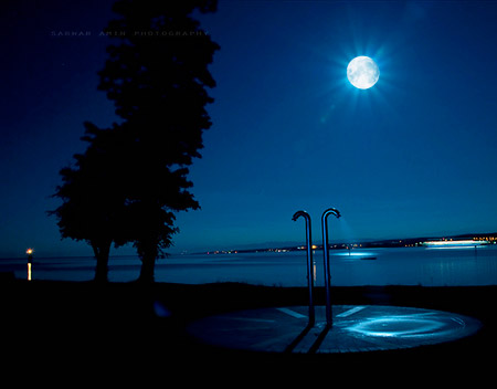 Showering By Moonlight