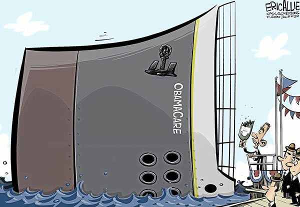 Obamacare Christening Hilarious Political Cartoons on Obamacare