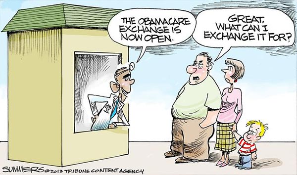 Obamacare What Can We Exchange It For Hilarious Political Cartoons