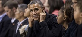 President Obama Booed at College Basketball Game? Covering His Ears Photoshop