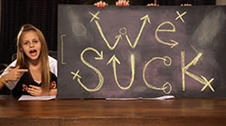 An Open Letter to The Cleveland Browns from 10 Year Olds we suck bad like obamacare bad head coach sacked Black Monday hire Jim Tressel track record winning win games kids diss comparing them video young girls little sports football NFL Ohio State OSU Mike Yearling funny video hilarious sarcastic sarcasm witty adult humor humorous comedy comedic fans pitch idea Caroline Comisford Caitlyn Daube Lulu Yearling Lucy fired firing Rob Chudzinski YouTube