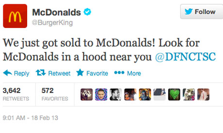 Burger King McDonald's Twitter Hack Sold Hood