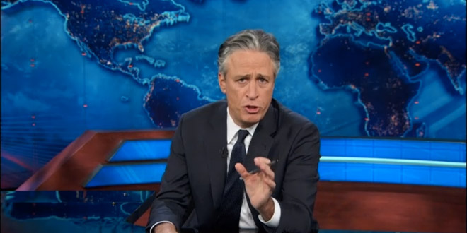 Jon Stewart The Daily Show President Obama Speech on NSA Spying The Watchman January 20, 2014 Comedy Central funny humorous humor mocks slams skewers makes fun pokes joke