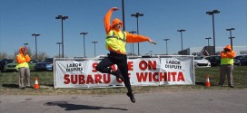 Subaru of Wichita dance video The More You Try to Shame Us, the More That We Get Famous funny YouTube dance video mock mocking union protest workers labor dispute making poking fun carpenter local 201 Shame on Subaru of Wichita hip-hop rap dubstep drops Google Glass