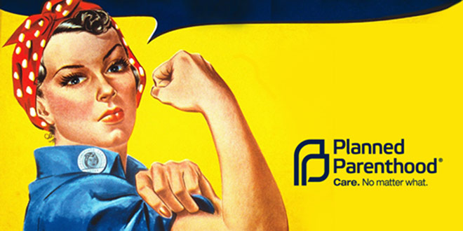 Happy Labor Day Planned Parenthood tweet tweeted tweeting tweets Twitter @ppact Rosie the Riveter abortion clinics contraception contraceptives birth control counseling
