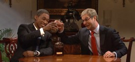 SNL Saturday Night Live mocks meeting between President Obama and Mitch McConnell bourbon summit host Woody Harrelson November 15, 2014 funny sketch skit White House