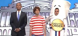 SNL Saturday Night Live sketch mocks President Obama explains how a bill become a law executive order action authority immigration reform amnesty illegal immigrants aliens sign funny Jay Pharoah Kenan Thompson Bobby Moynihan