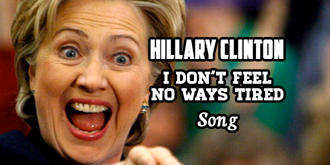 Infowars.com Hillary Clinton Contest "I Don't Feel No Ways Tired" Make Fun of Hillary Clinton Original Song Hip-Hop Rap RnB Funny Comedy Satire Political Humor Humorous YouTube Video Hilarious Hysterical Parody Laugh Factory